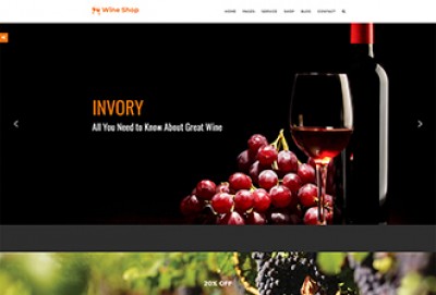 Wine Shop WordPress Theme