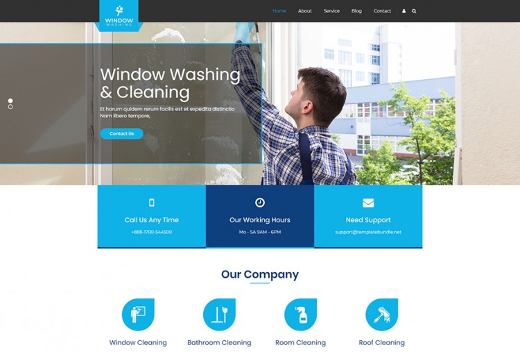 Window Washing WordPress Theme | Window Cleaning WP Themes