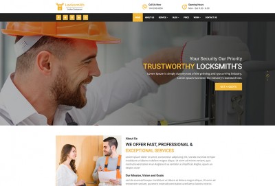 Locksmith HTML Website Template