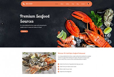 Seafood Restaurant WordPress Theme