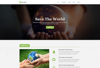 Save The World WordPress Theme