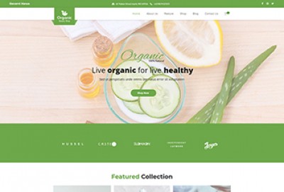 Organic Beauty Shop WordPress Theme