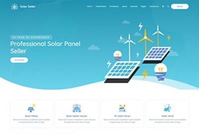 Solar Energy HTML Website Template