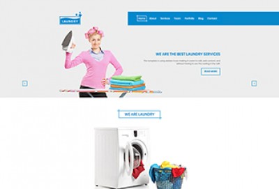 Laundry HTML Website Template