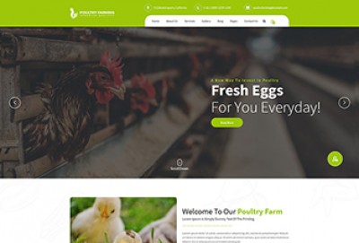 Poultry Farming HTML Website Template