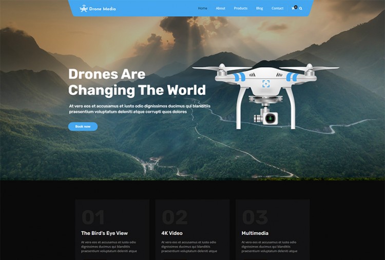 Drone Media WordPress Theme