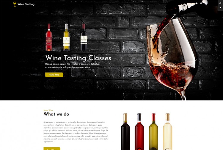 Wine Tasting WordPress Theme