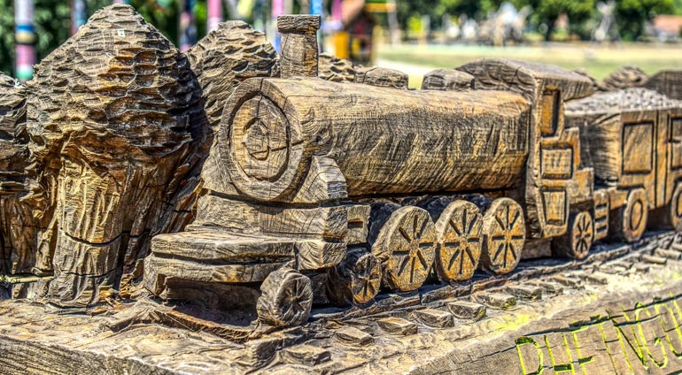 Railway Wood Train